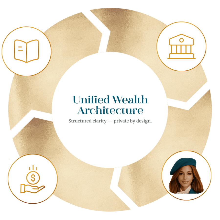 Guru, Capital, Protection and SAVI arranged around the unified wealth architecture